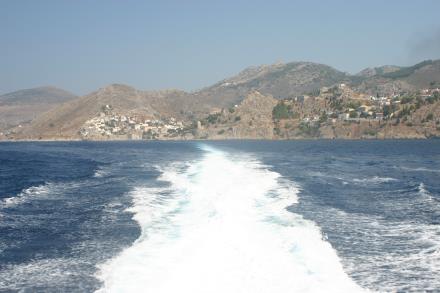 Blick zur Insel Hydra